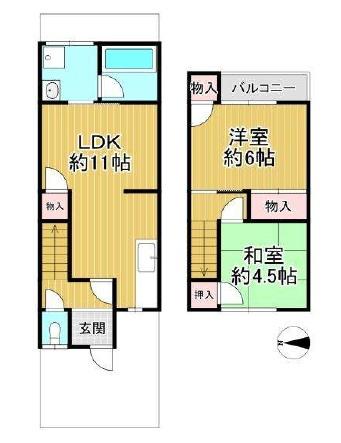 京都市左京区修学院登リ内町の中古テラスハウス