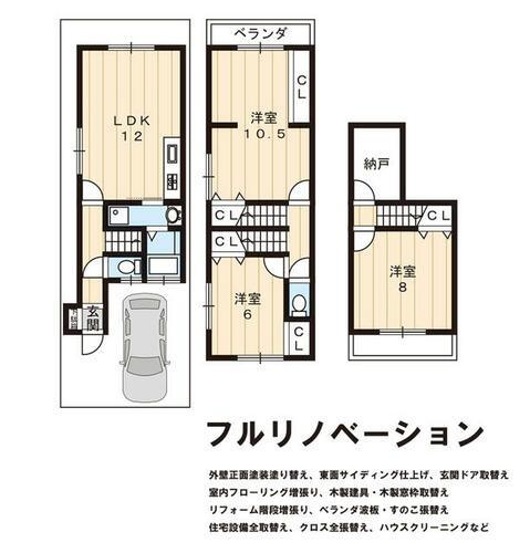 京都市山科区西野大鳥井町の中古一戸建て