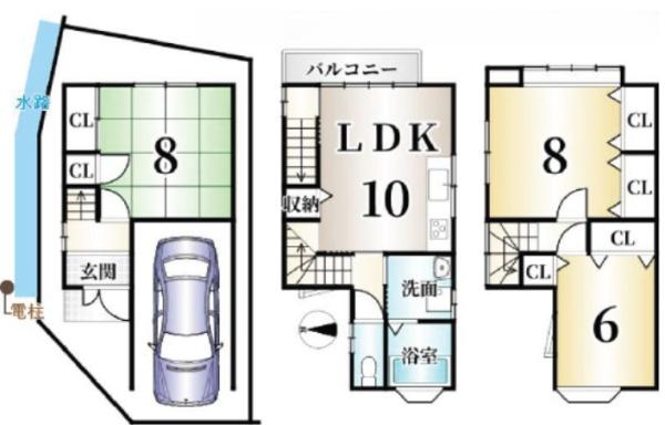 京都市伏見区久我森の宮町の中古一戸建て