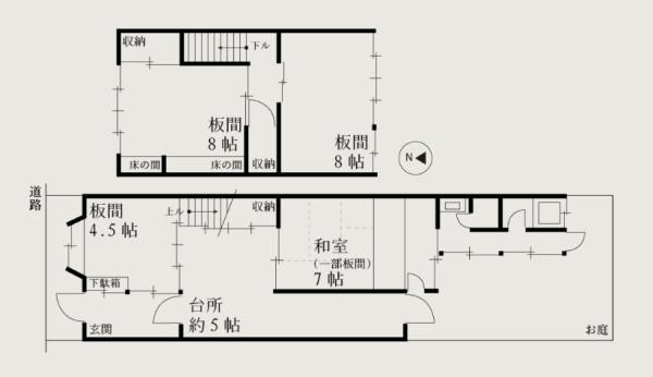 京都市左京区鹿ケ谷西寺ノ前町の中古テラスハウス