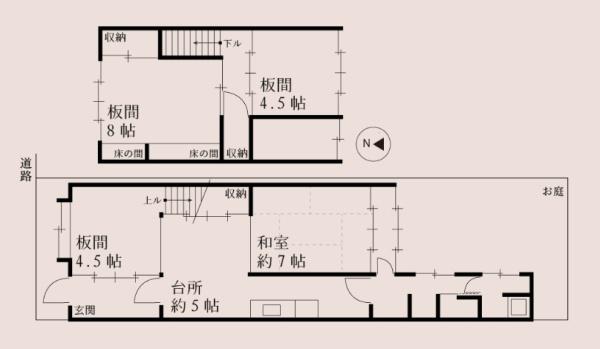 京都市左京区鹿ケ谷西寺ノ前町の中古テラスハウス
