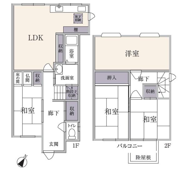 京都市西京区大枝北福西町３丁目の中古一戸建
