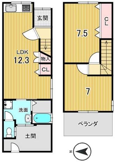 京都市山科区西野楳本町の中古一戸建て
