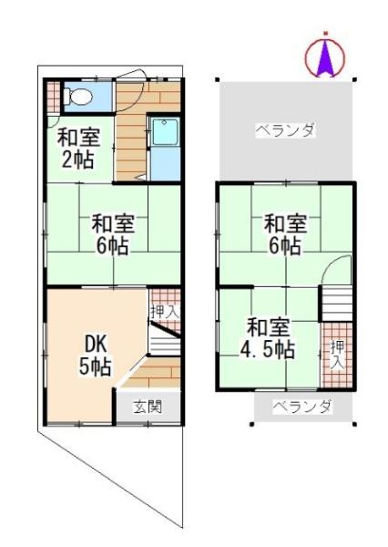 京都市山科区川田菱尾田の中古一戸建て