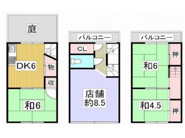 京都市右京区鳴滝安井殿町の中古一戸建て