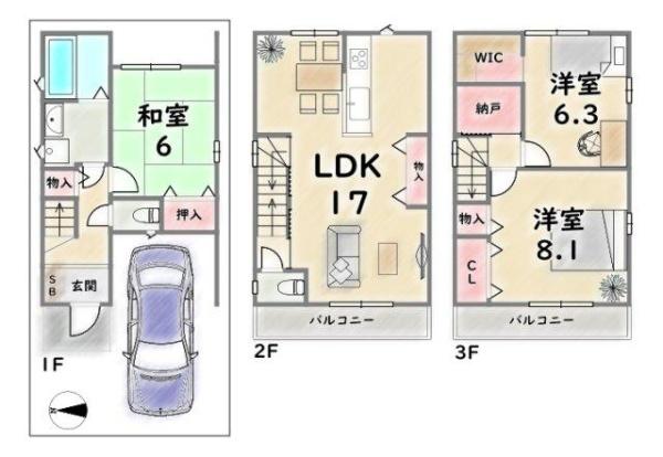 京都市右京区太秦森ケ前町の中古一戸建