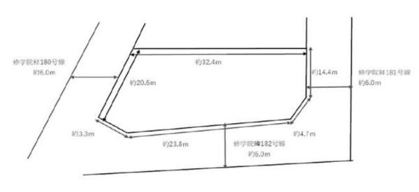 京都市左京区修学院檜峠町の土地