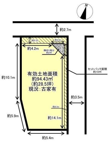 京都市伏見区深草大亀谷西久宝寺町の土地