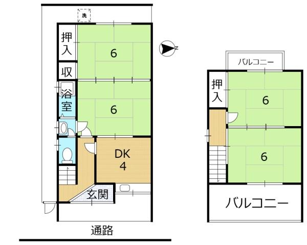 京都市伏見区向島二ノ丸町の中古テラスハウス