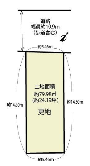 京都市西京区下津林中島町の売土地