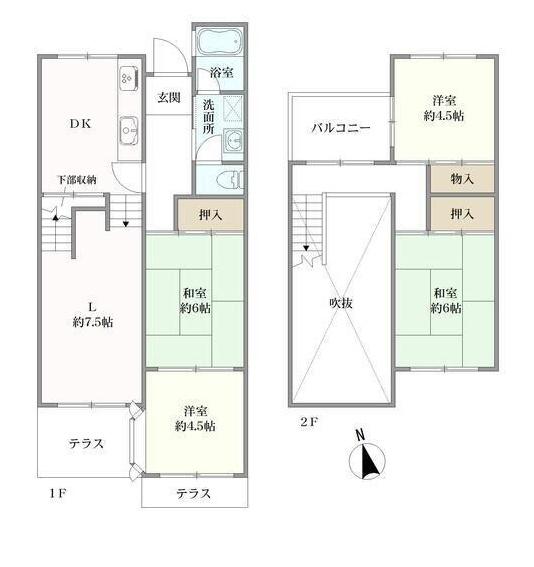 京都市左京区高野上竹屋町の中古テラスハウス