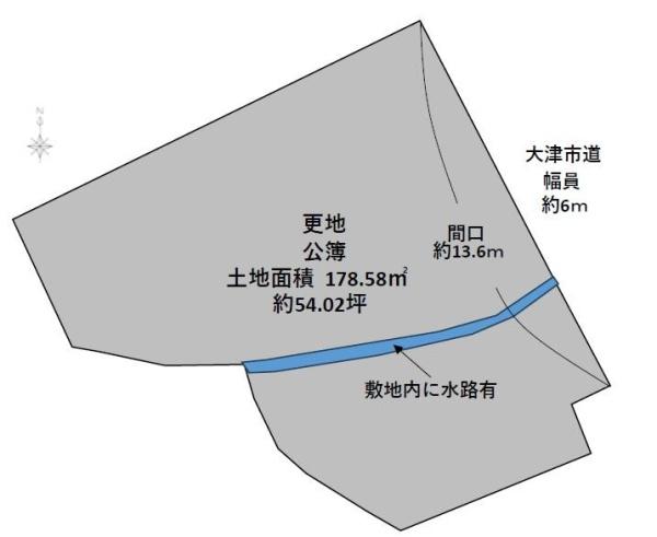 大津市秋葉台の土地