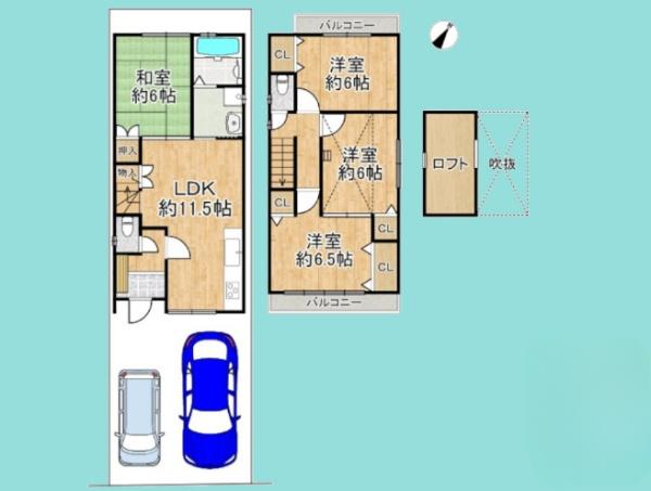 京都市南区吉祥院車道町の中古一戸建て