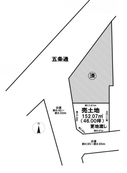京都市西京区上桂三ノ宮町の土地