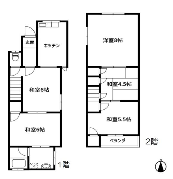 京都市北区上賀茂岡本町の中古テラスハウス