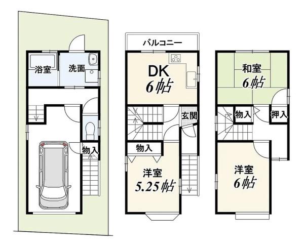 京都市右京区梅津罧原町の中古一戸建