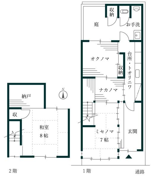 京都市北区紫竹西南町の中古一戸建て
