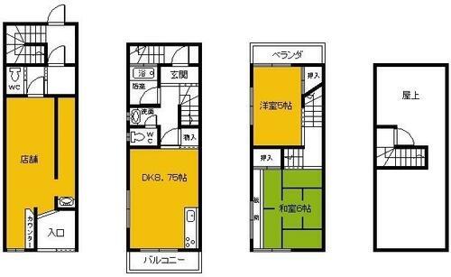 京都市右京区西院西今田町の中古一戸建て