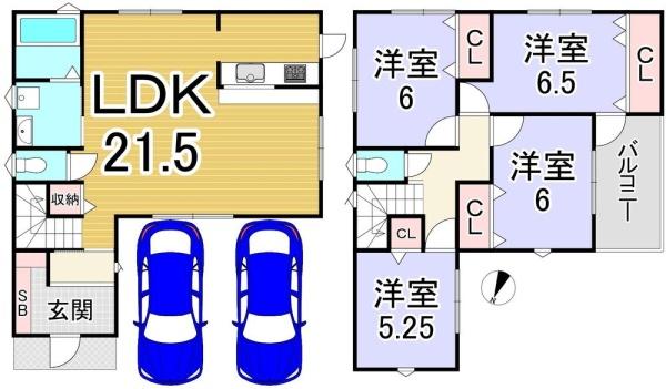 京都市伏見区納所下野の中古一戸建
