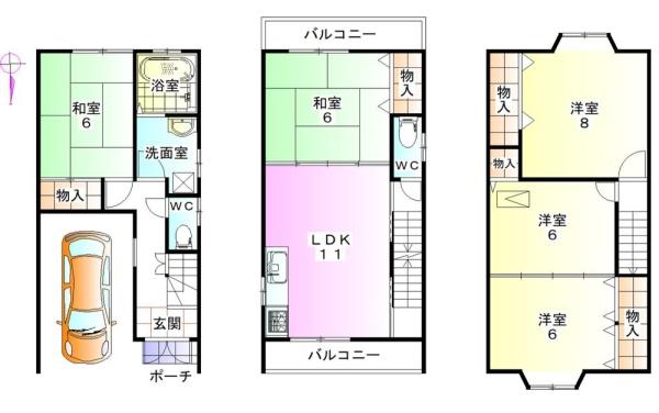 京都市西京区桂上野西町の中古一戸建
