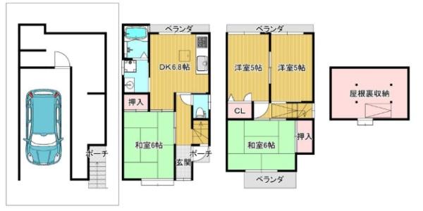 京都市右京区太秦袴田町の中古一戸建