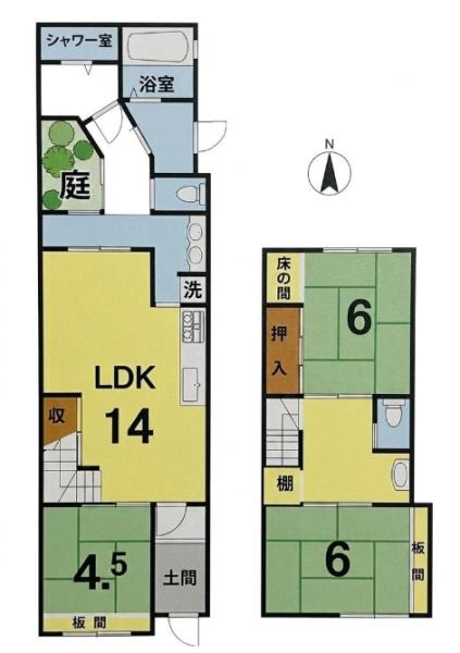 京都市下京区中堂寺庄ノ内町の中古一戸建て