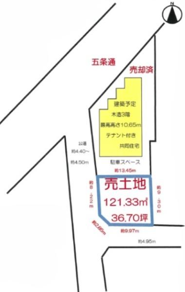 京都市西京区上桂三ノ宮町の土地