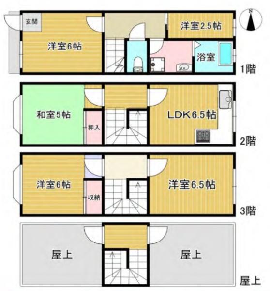 京都市東山区大和大路通五条上る東入池殿町の中古一戸建て