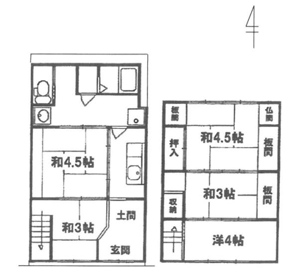 京都市上京区小川通上立売上る挽木町の中古テラスハウス