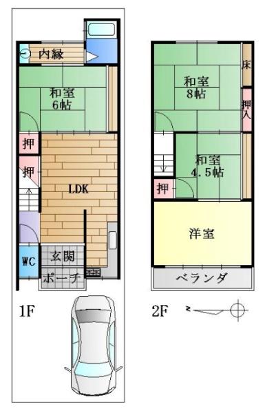 京都市南区西九条豊田町の中古一戸建て