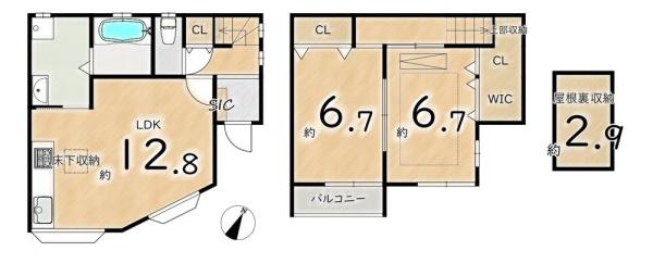京都市西京区山田開キ町の中古一戸建て
