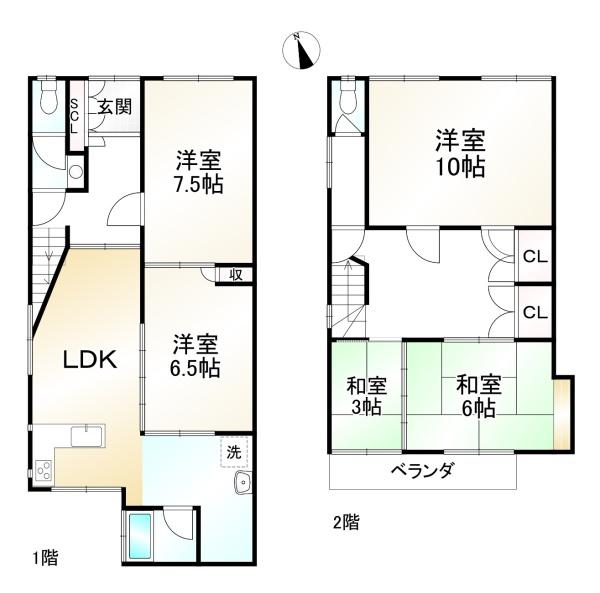 京都市山科区西野大鳥井町の中古一戸建