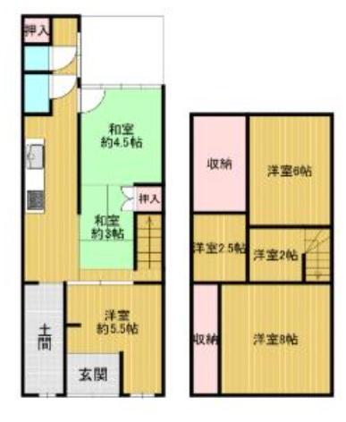 京都市中京区聚楽廻松下町の中古一戸建て