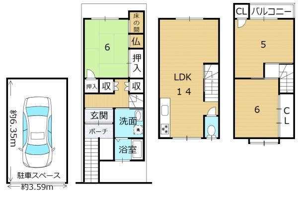 京都市伏見区久我森の宮町の中古一戸建