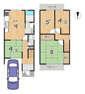 京都市西京区桂上野中町の中古一戸建て