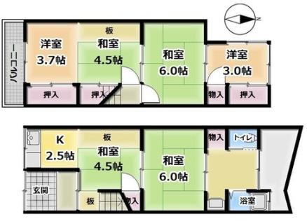 京都市山科区西野楳本町の中古一戸建て