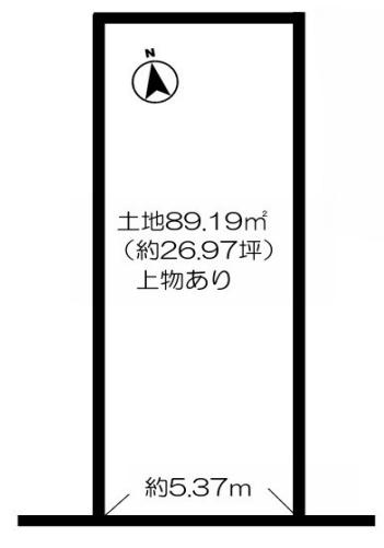 京都市左京区田中大久保町の土地