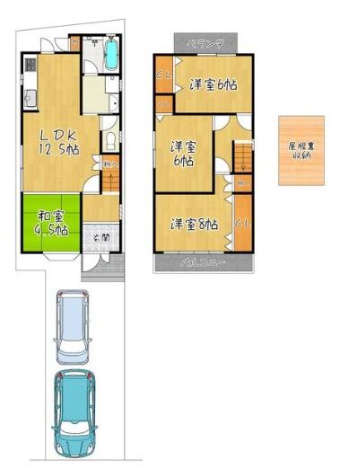 京都市山科区大宅御所田町の中古一戸建て
