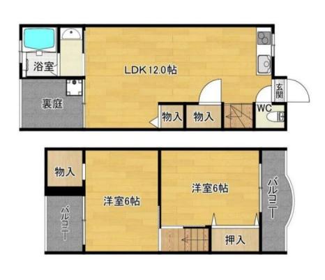 京都市西京区樫原庭井の中古テラスハウス
