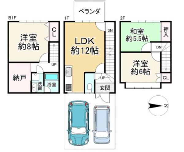 京都市右京区鳴滝宅間町の中古一戸建