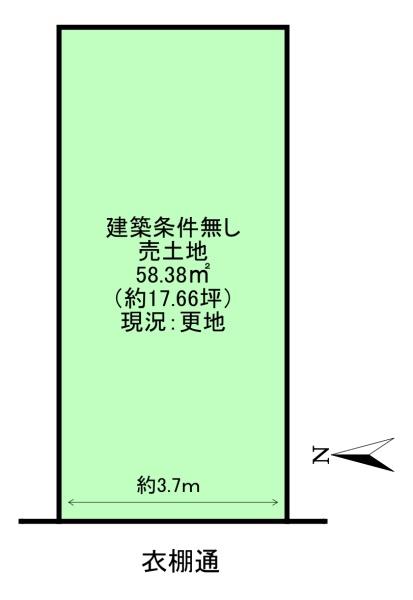 京都市北区小山南大野町の売土地