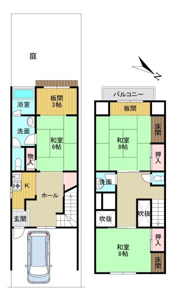 京都市上京区寺之内通千本西入柏清盛町の中古一戸建て