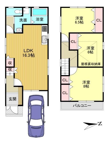 京都市南区東九条北松ノ木町の中古一戸建て