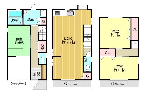 京都市北区紫竹西大門町の中古一戸建て