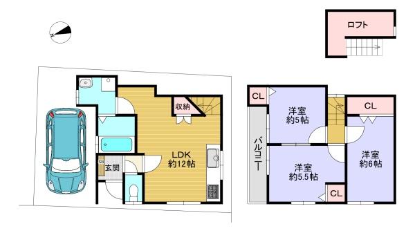 京都市南区上鳥羽西浦町の中古一戸建て