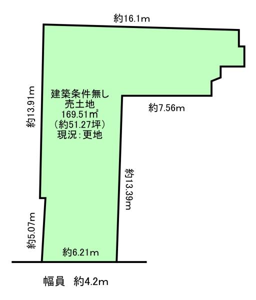 京都市上京区中長者町通西洞院西入中橋詰町の土地