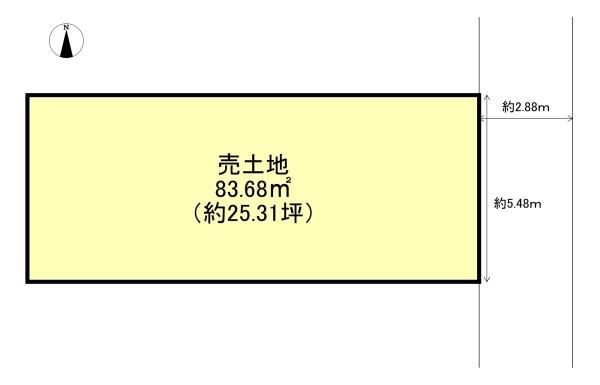 京都市北区小山上板倉町の土地