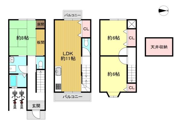 京都市下京区西七条西八反田町の中古一戸建て