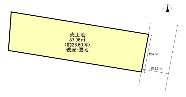 京都市北区紫野下石龍町の土地