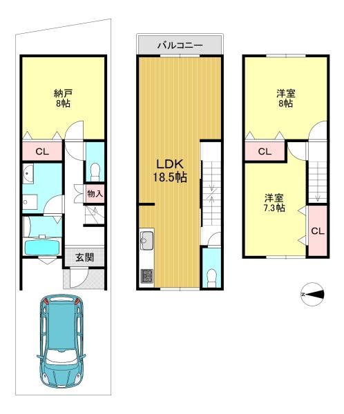 京都市北区紫野南舟岡町の中古一戸建て